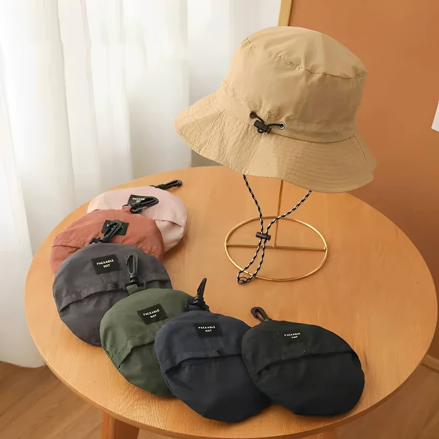Chapeau bob imperméable à séchage rapide unisexe