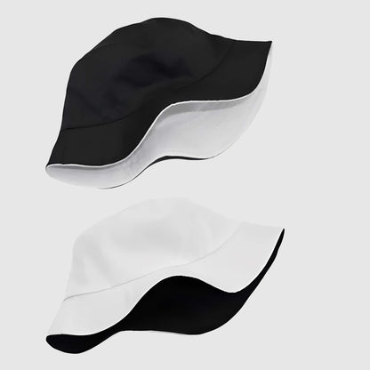 Chapeau bob réversible à large bord unisexe