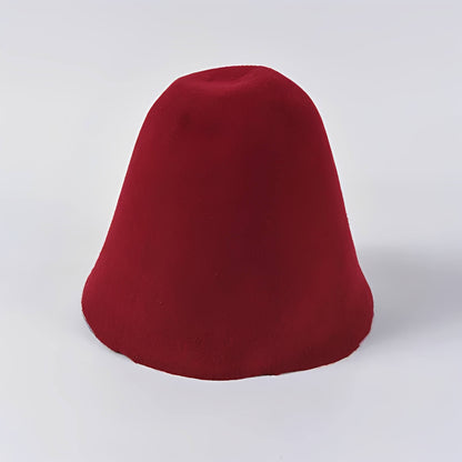 Chapeau cloche en feutre de laine pour femme