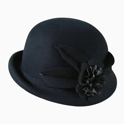 Chapeau cloche en laine pour femme