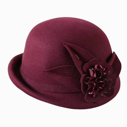 Chapeau cloche en laine pour femme