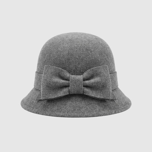 Chapeau cloche en laine style Gatsby pour femme