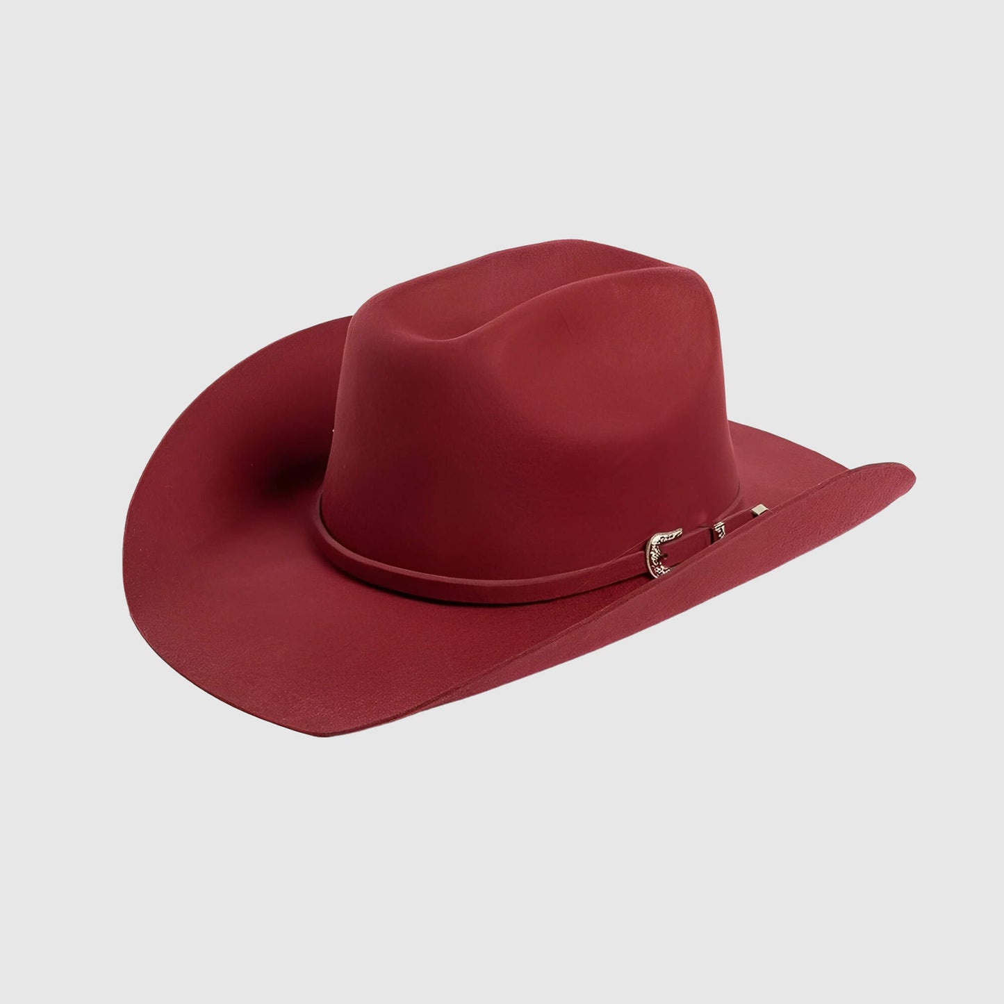 Chapeau cowboy en laine avec ceinture - unisexe