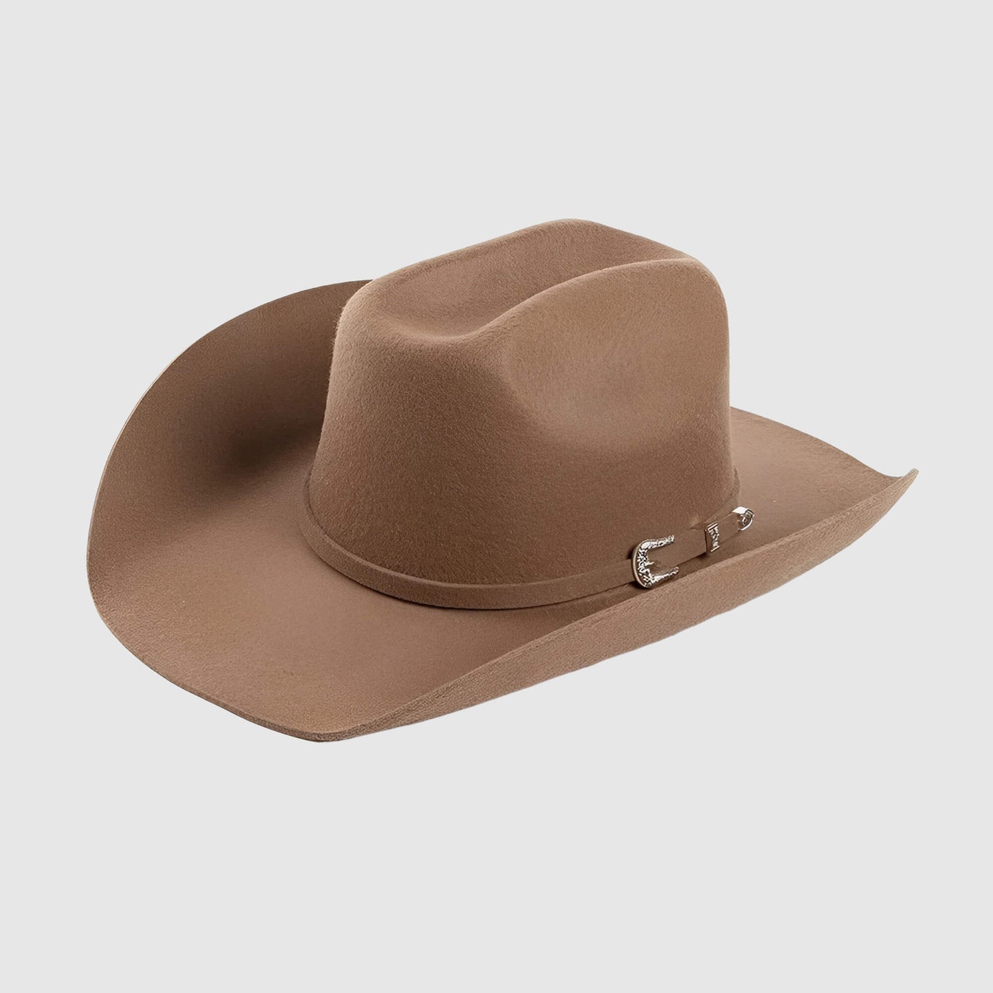 Chapeau cowboy en laine avec ceinture - unisexe