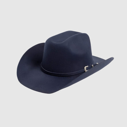 Chapeau cowboy en laine avec ceinture - unisexe