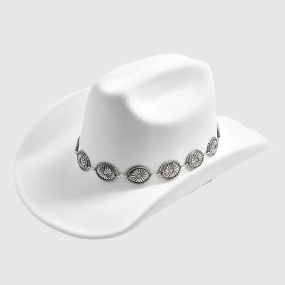 Chapeau cowboy pour femme à large bord