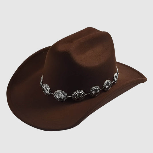 Chapeau cowboy pour femme à large bord