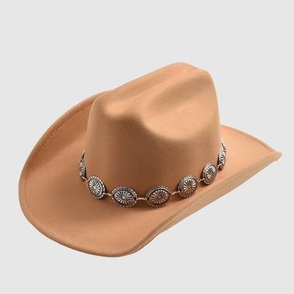 Chapeau cowboy pour femme à large bord