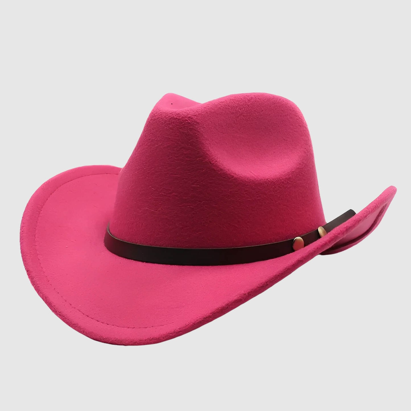 Chapeau cowboy unisexe ceinture décorative