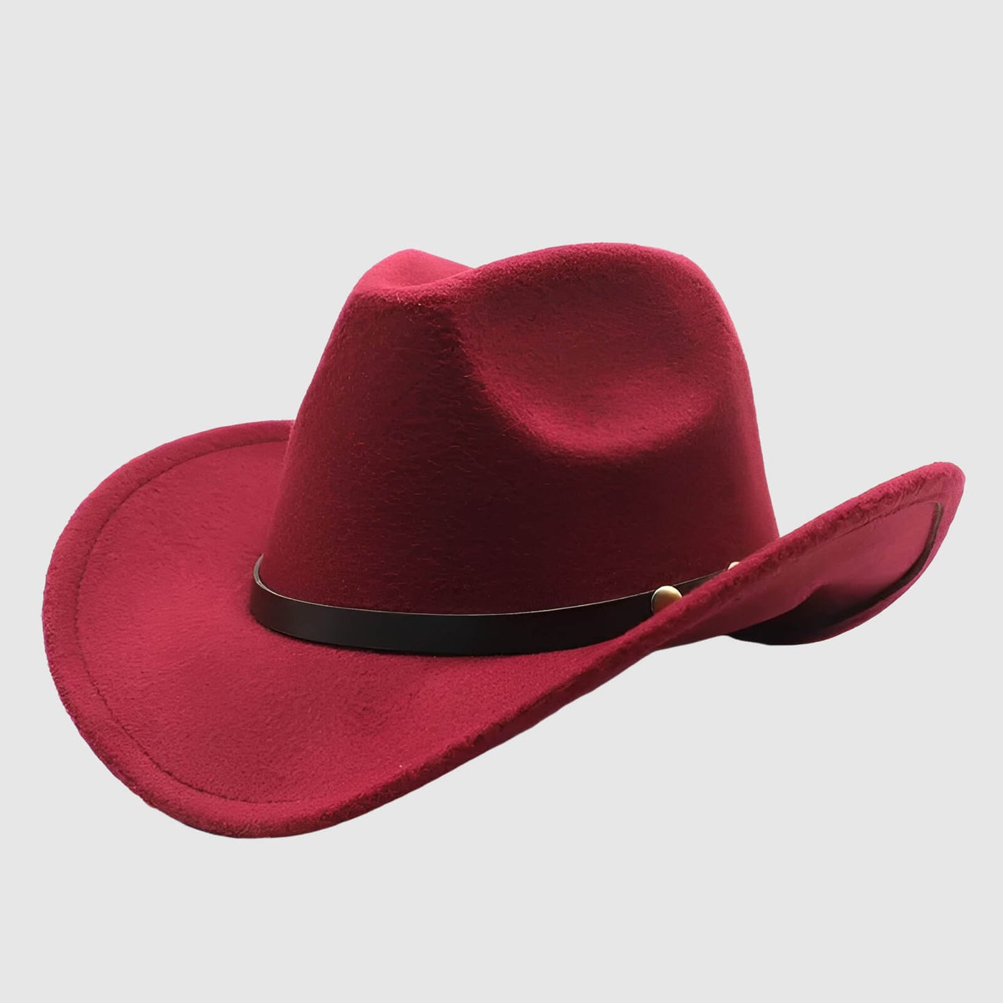 Chapeau cowboy unisexe ceinture décorative