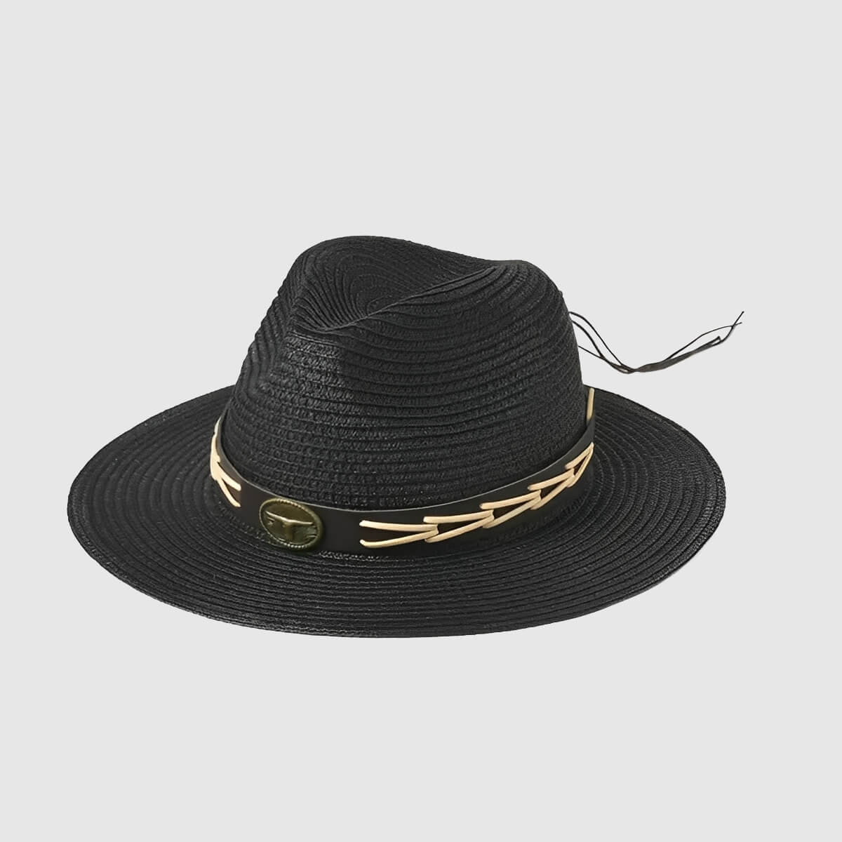 Chapeau de cowboy à large bord avec ceinture