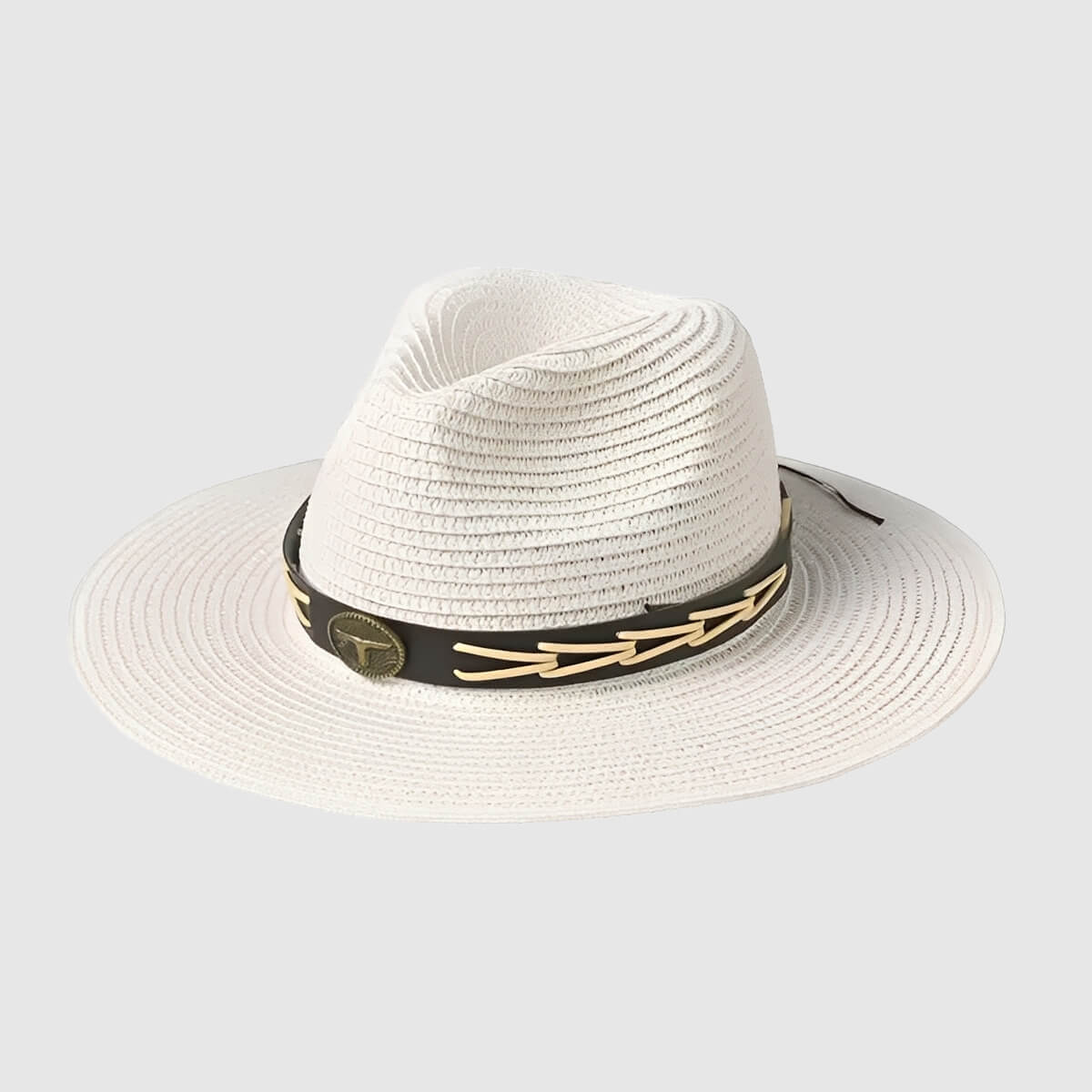 Chapeau de cowboy à large bord avec ceinture