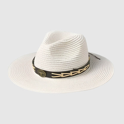 Chapeau de cowboy à large bord avec ceinture