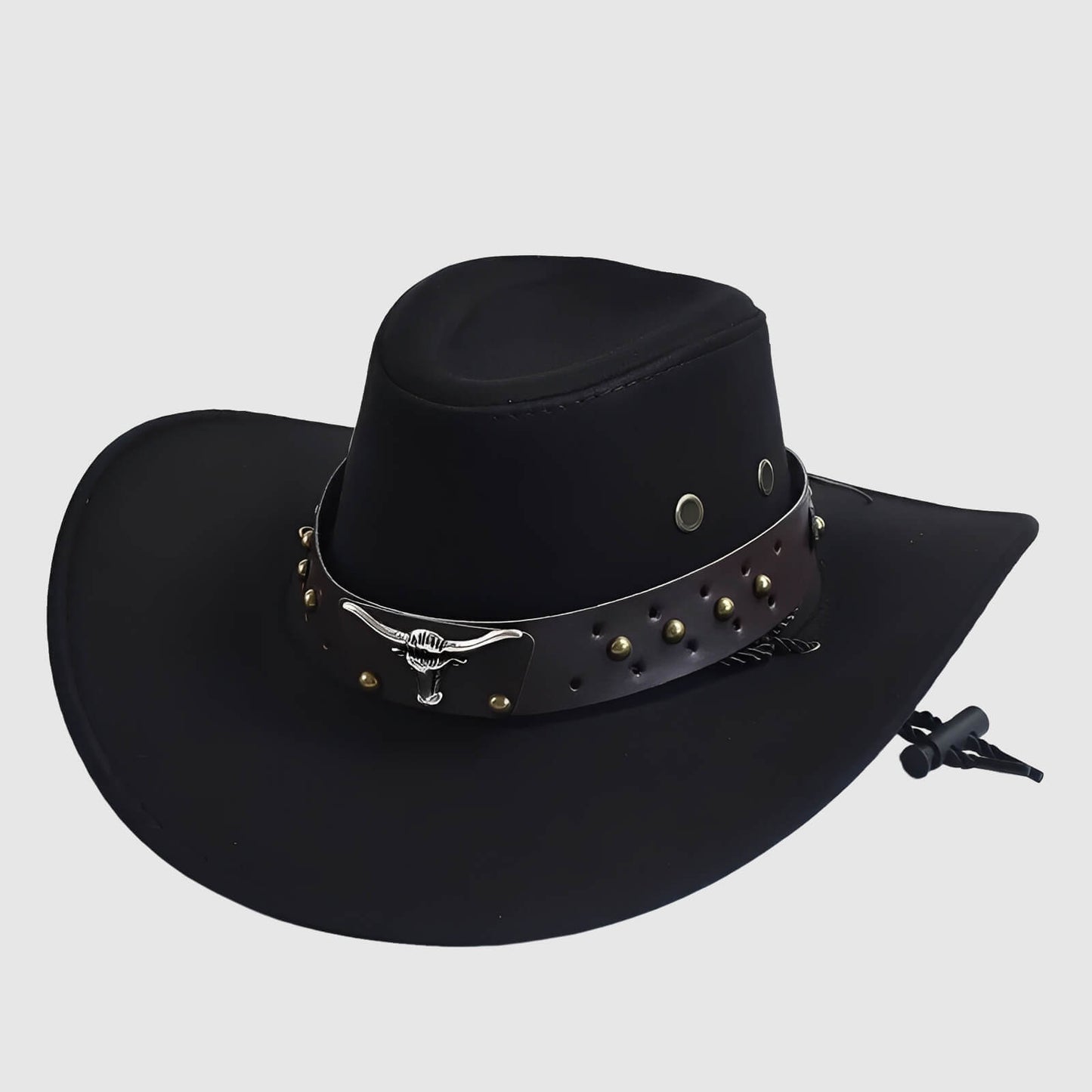 Chapeau de cowboy large bord en suédine