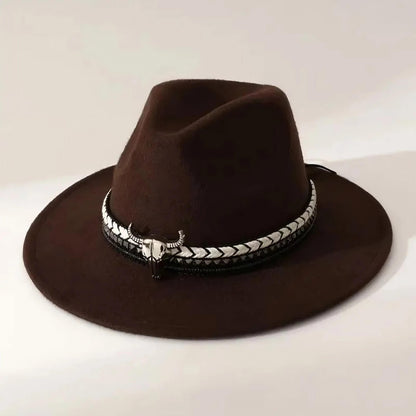 Chapeau de cowboy unisexe style western