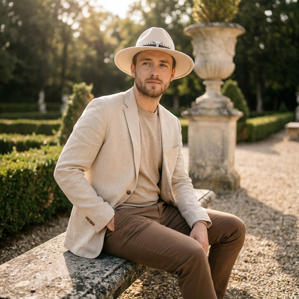 Chapeau de cowboy unisexe style western