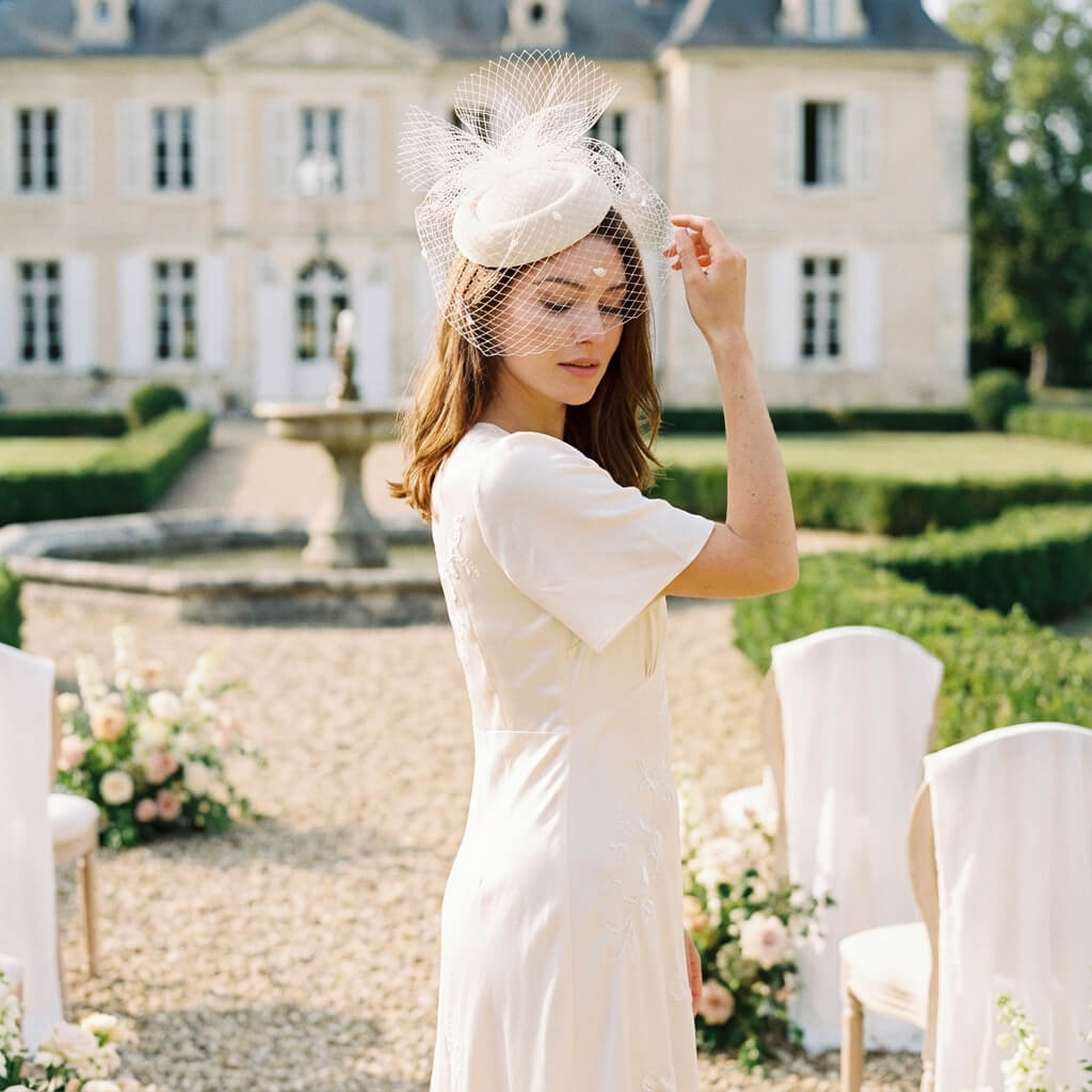 Chapeau de mariage chic pour femme