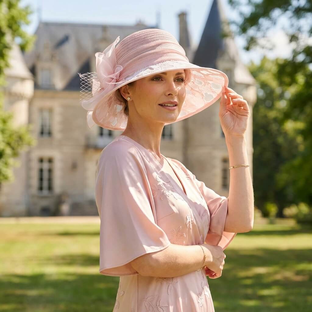 Chapeau de mariage haut‑de‑forme élégant pour femme