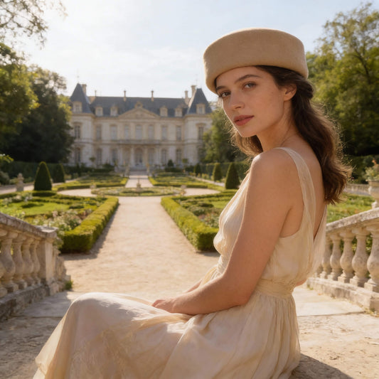 Chapeau de mariage pour femme en laine