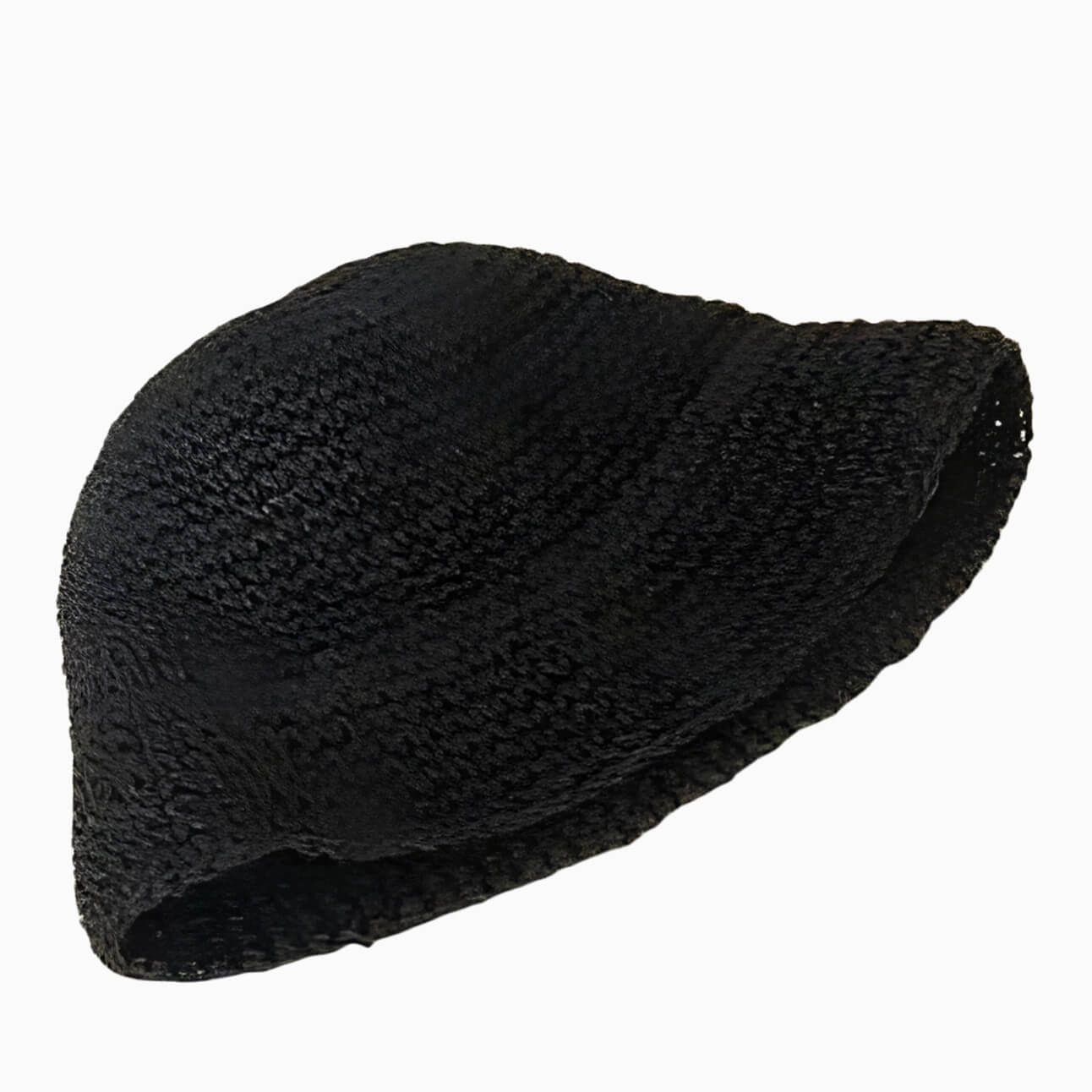 Chapeau de paille pour femme style bob pliable