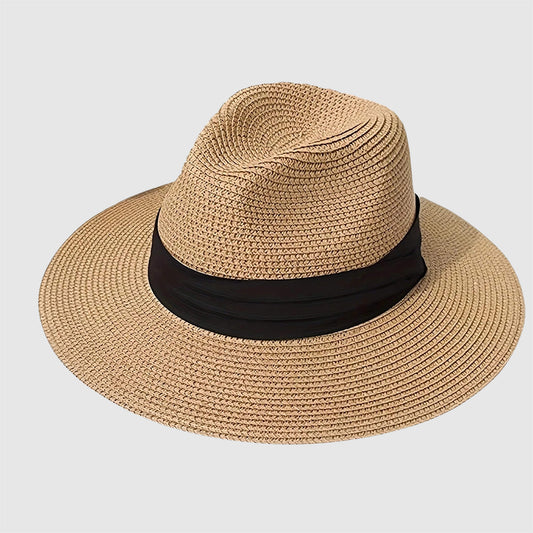 Chapeau de paille pour femme style Panama