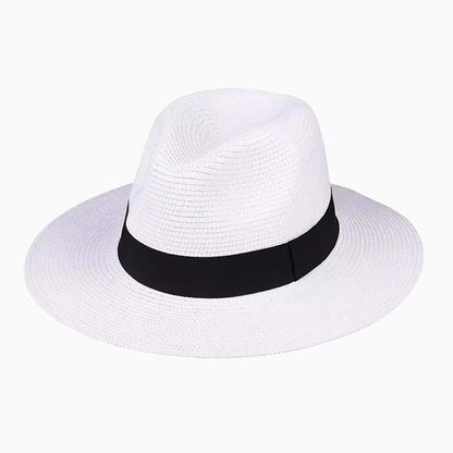 Chapeau de paille pour femme style Panama