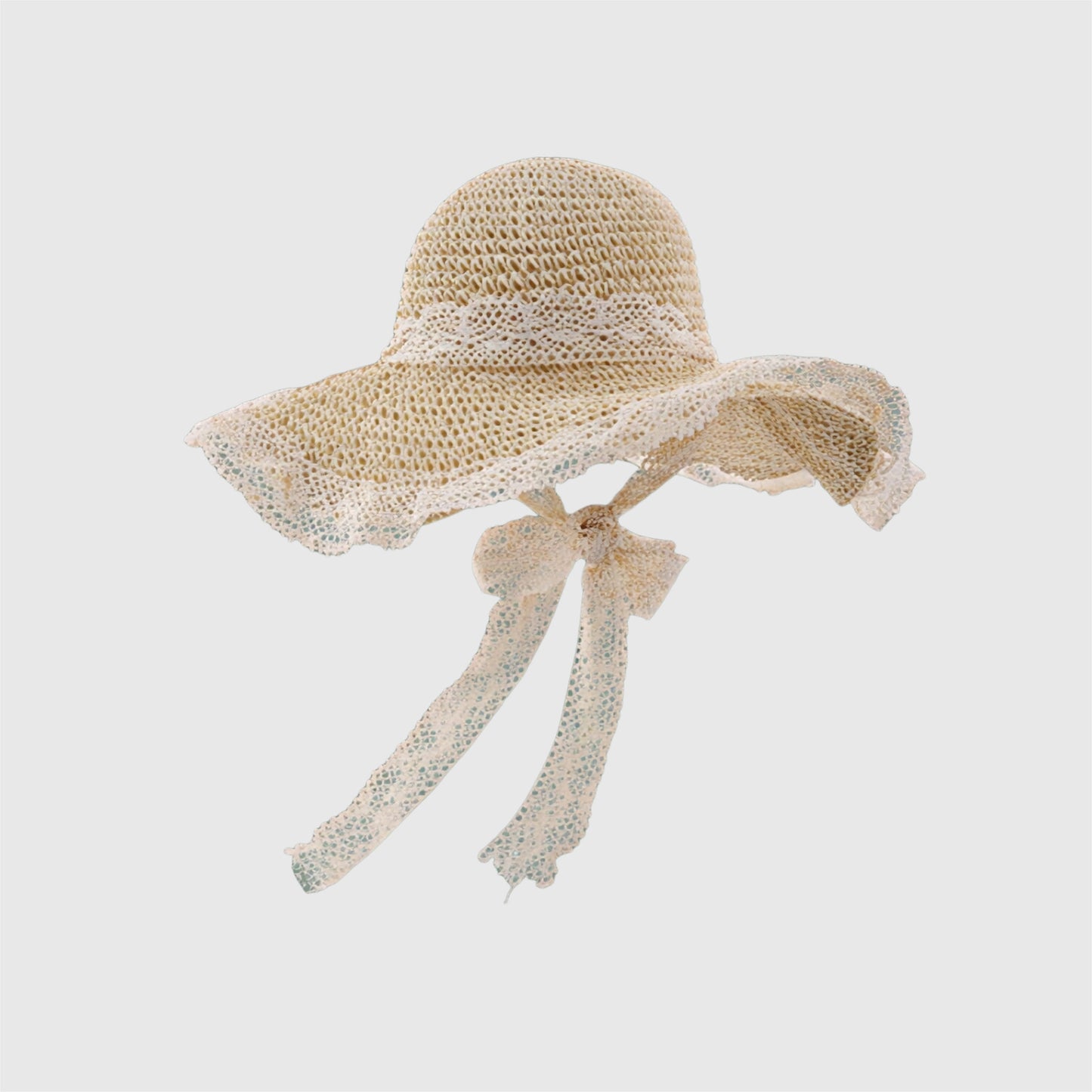 Chapeau de plage pliable à large bord pour femme