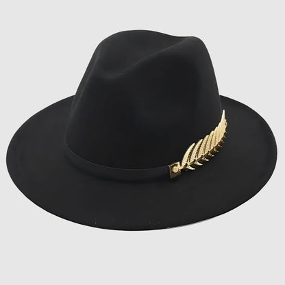 Chapeau fedora à large bord pour femme