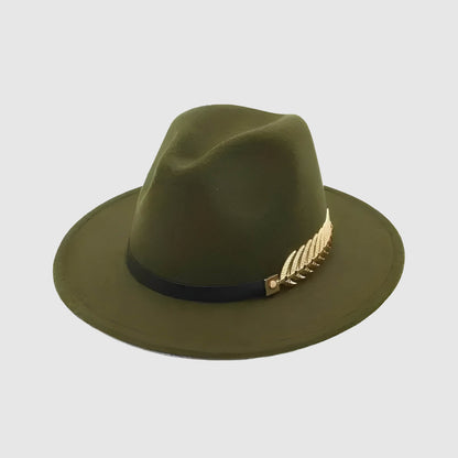 Chapeau fedora à large bord pour femme