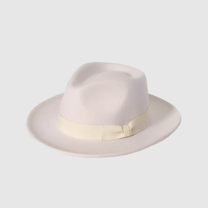 Chapeau fedora avec nœud décoratif