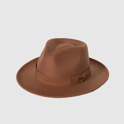 Chapeau fedora avec nœud décoratif