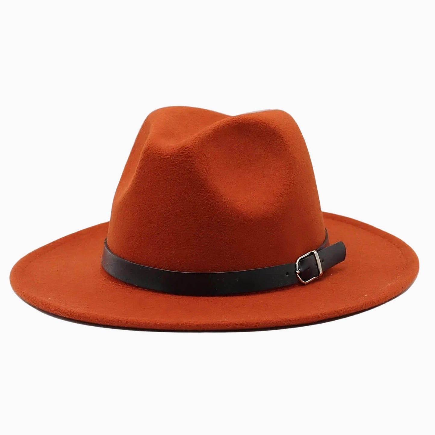 Chapeau fedora classique unisexe en feutre imitation laine