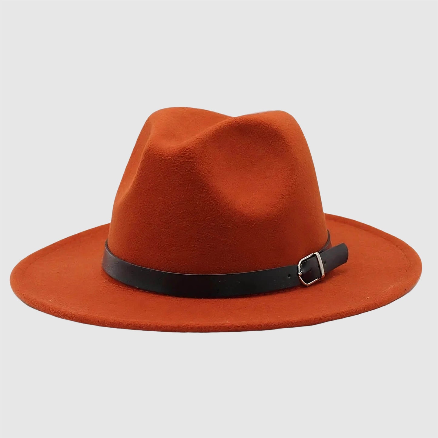 Chapeau fedora classique unisexe en feutre imitation laine