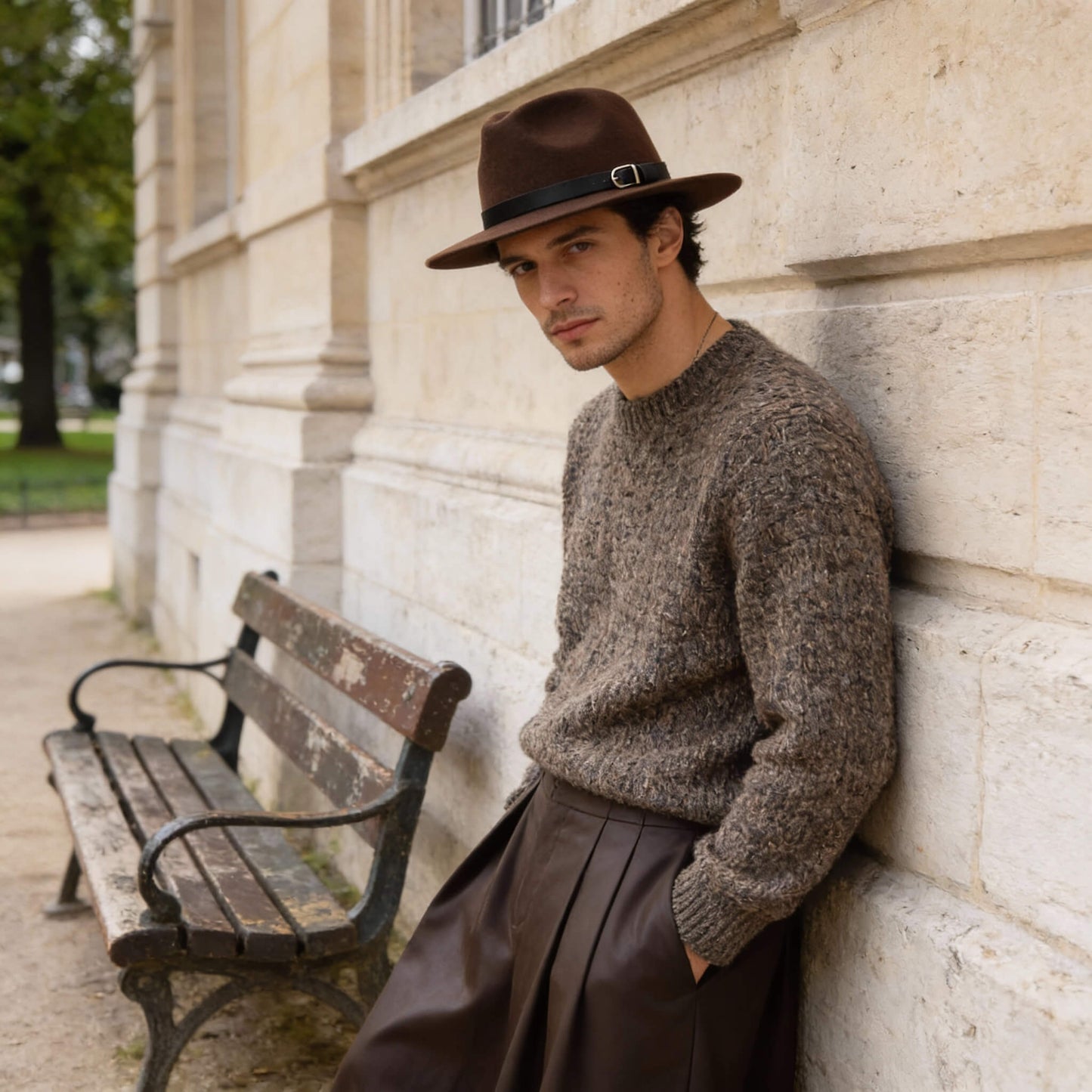 Chapeau fedora classique unisexe