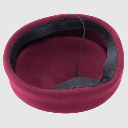 Chapeau mariage vintage en laine pour femme