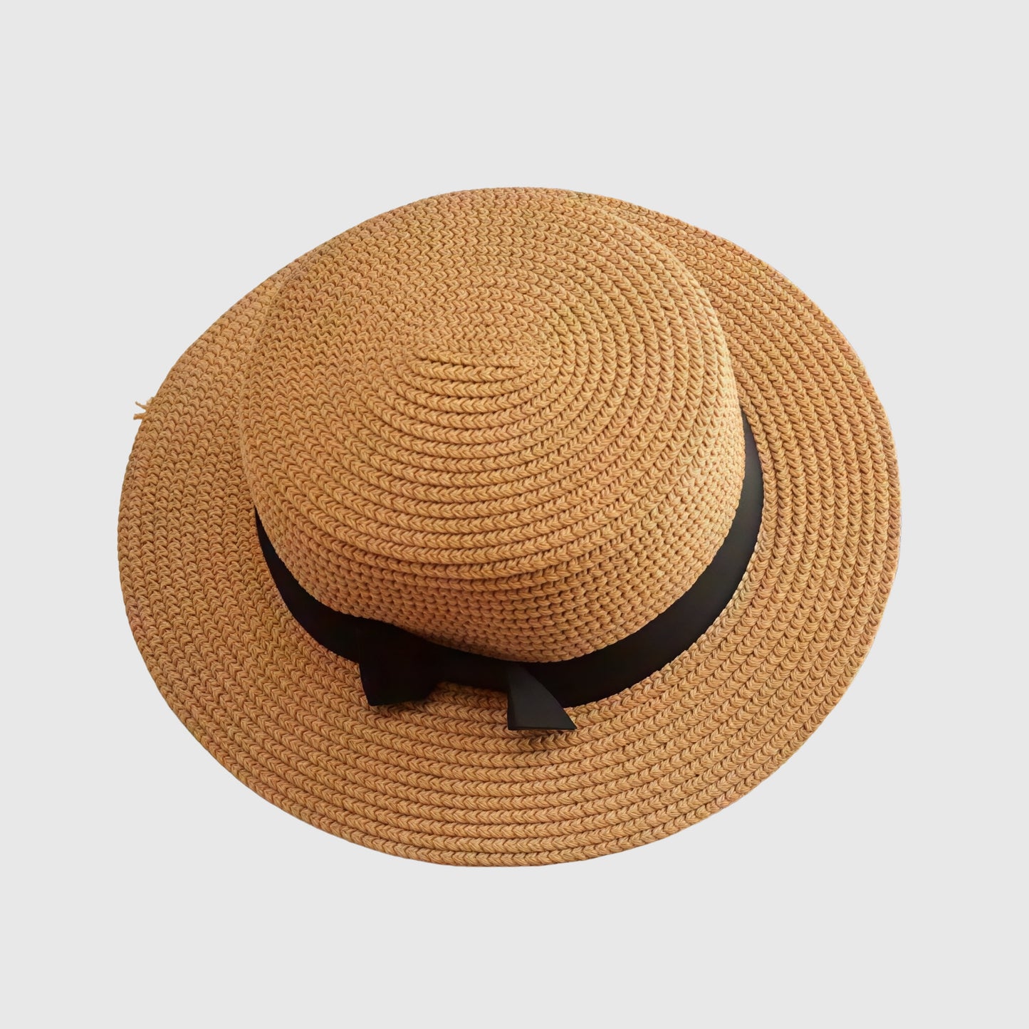 Chapeau Panama en paille avec nœud pour femme
