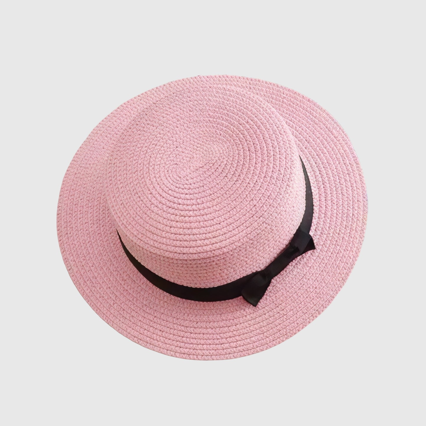 Chapeau Panama en paille avec nœud pour femme
