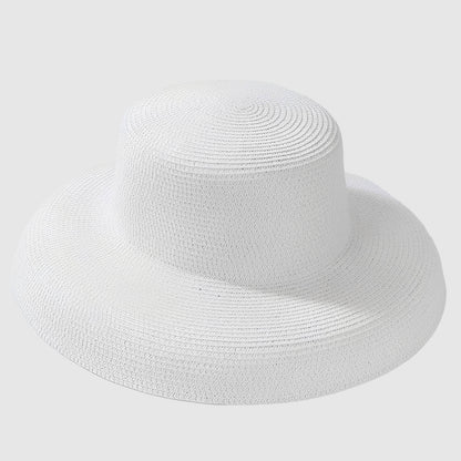 Chapeau panama paille grand bord pour femme