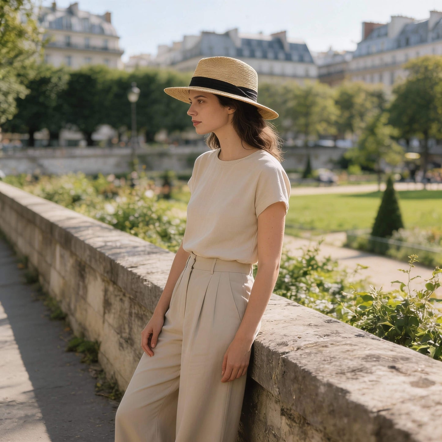 Chapeau panama paille grande taille unisexe