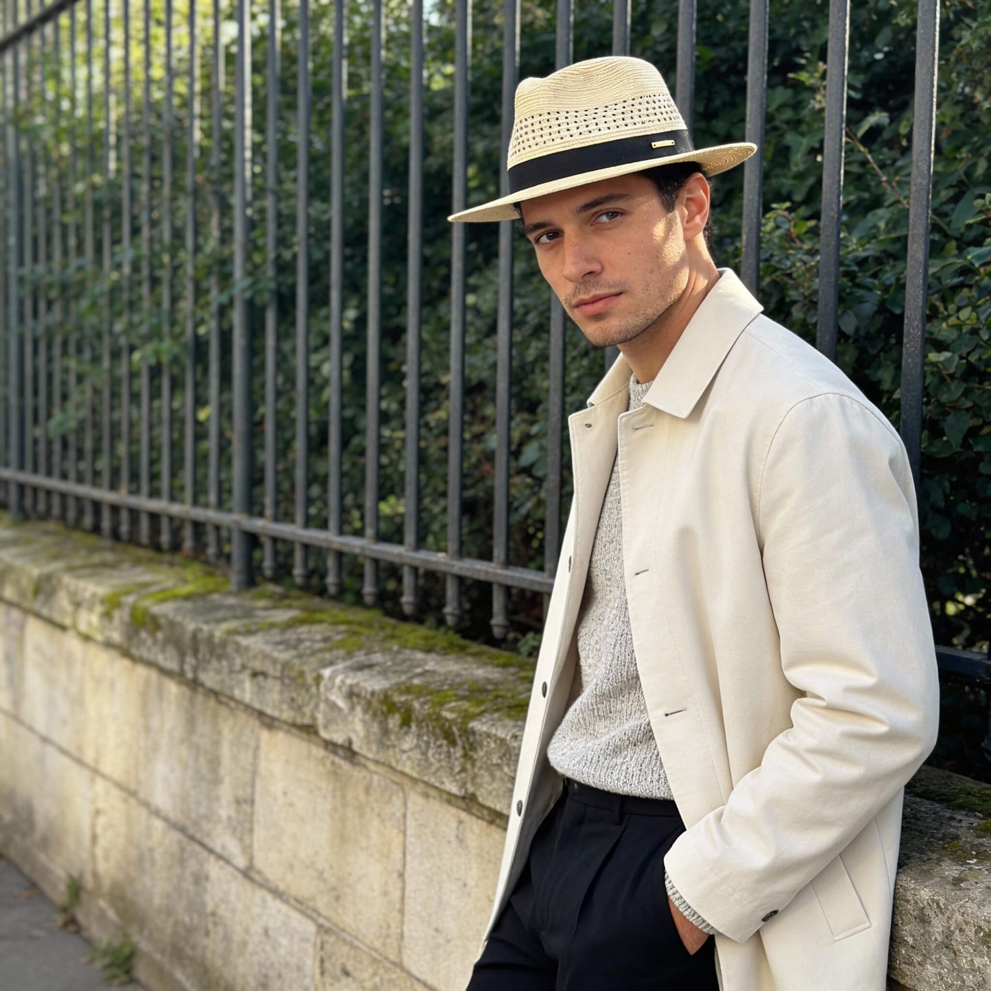 Chapeau panama paille grande taille unisexe