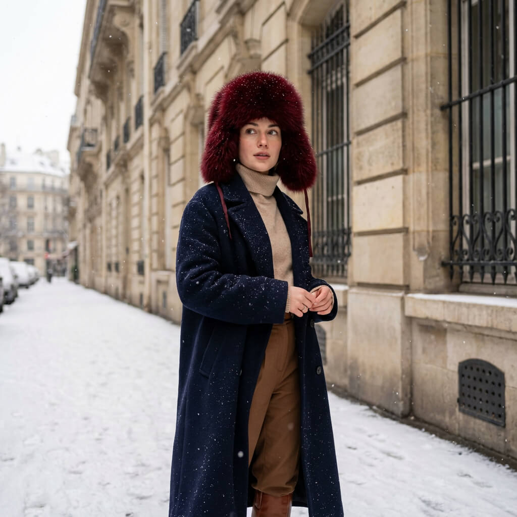 Chapka femme bomber hiver