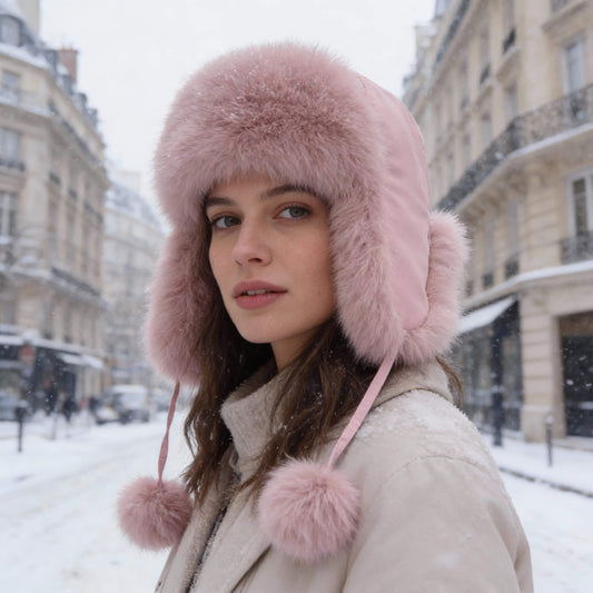 Chapka femme en fausse fourrure – un hiver bien au chaud