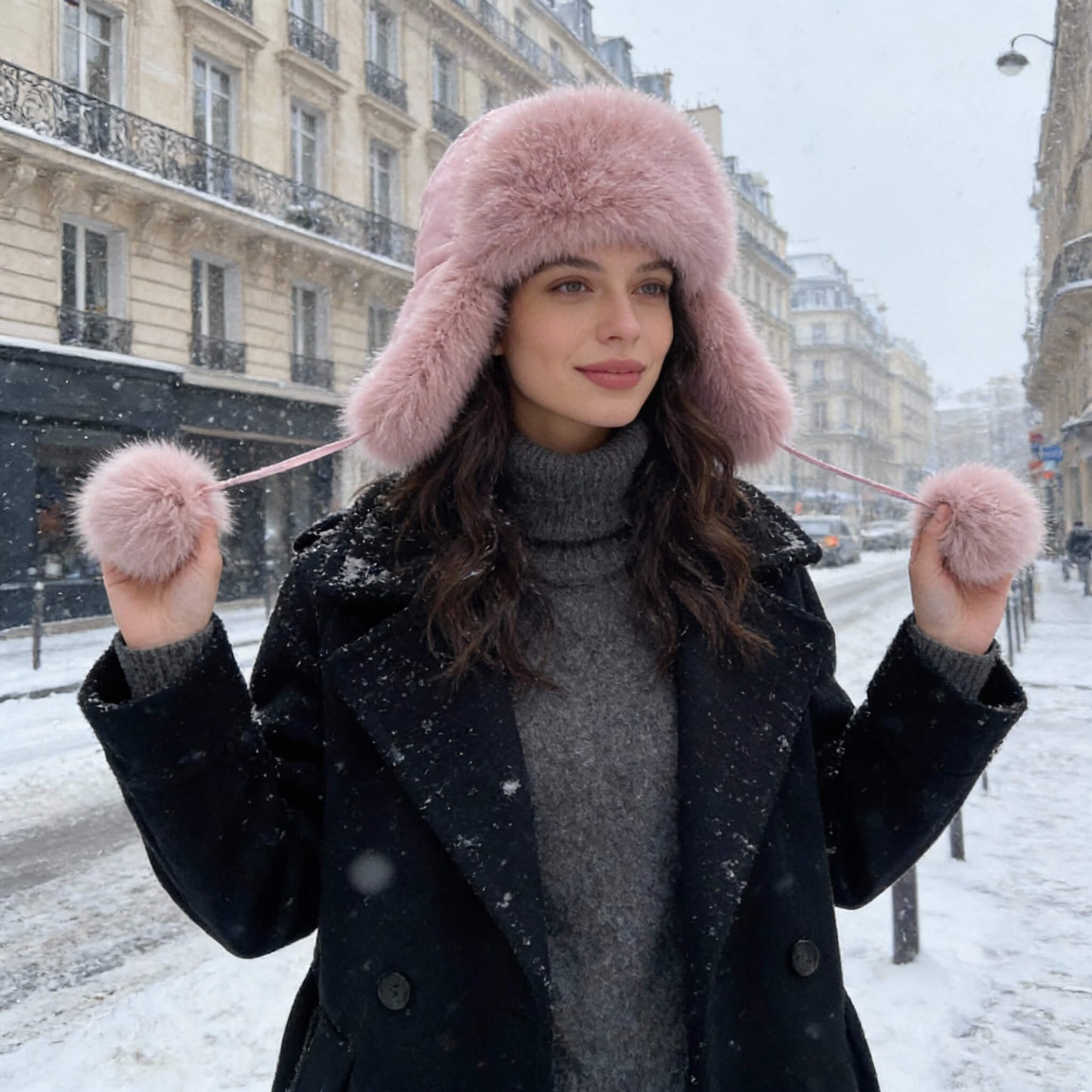 Chapka femme en fausse fourrure – un hiver bien au chaud