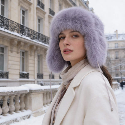 Chapka femme fausse fourrure épaisse