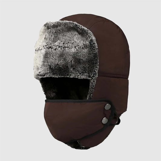 Chapka pilote homme avec masque – spéciale grand froid