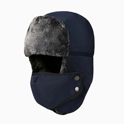 Chapka pilote homme avec masque – spéciale grand froid