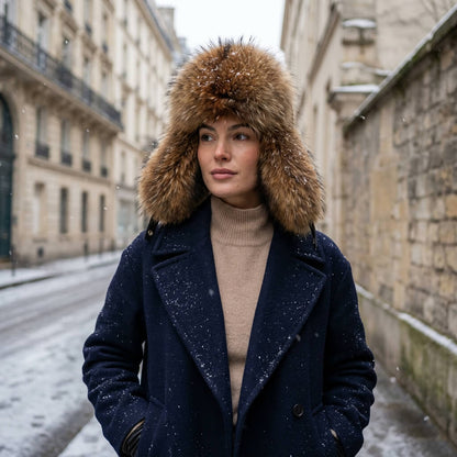 Chapka russe mixte en fausse fourrure – chaleur extrême