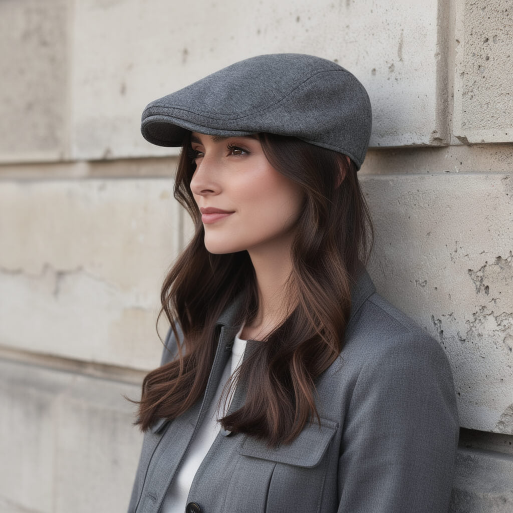 Casquette plate unisexe en coton – style rétro au quotidien