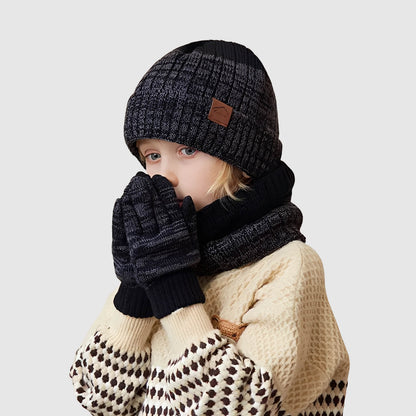 Ensemble bonnet, cache-cou et gants – hiver chaud pour enfants