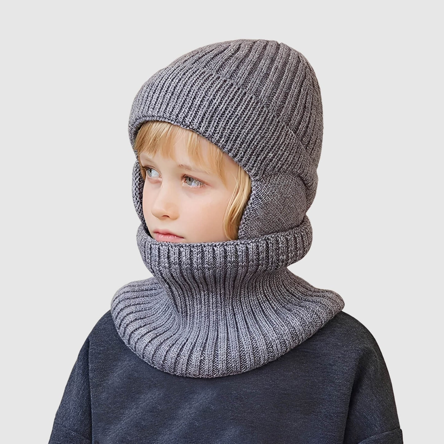 Ensemble bonnet et cache‑cou enfant – tricot chaud pour l’hiver
